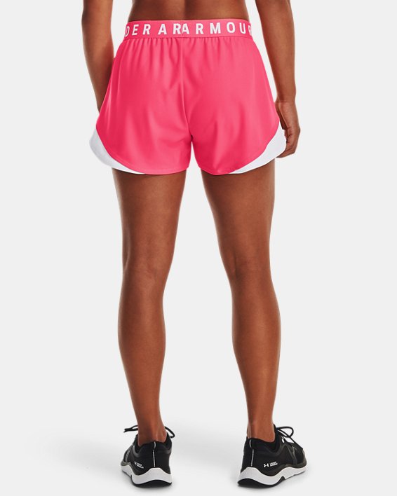 女士UA Play Up Shorts 3.0短褲 in Pink image number 1